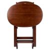 Nathan 5-Pc Snack Table Set; Cappuccino