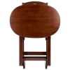 Nathan 5-Pc Snack Table Set; Cappuccino