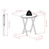 Nathan 5-Pc Snack Table Set; Cappuccino