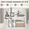 Cube Storage Organizer Set of 2 for Living Room Bedroom Study