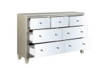 ACME Sliverfluff Dresser, Mirrored & Champagne Finish BD00246